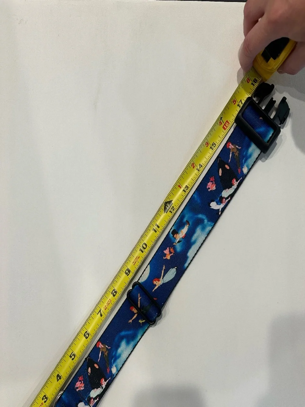 NWOT Disney Peter Pan Dog Collar Medium Large Dog - Flying Scene - Never Used